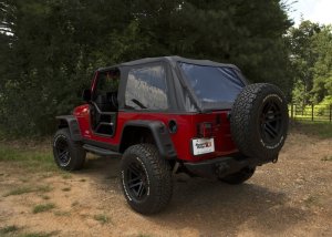 Jeep Wrangler Unlimited LJ Soft Top - Rugged Ridge - Montana Bowless - Black Diamond - `04-`06